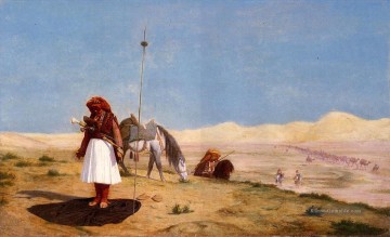 griechisch griechenland Ölbilder verkaufen - Gebet in der Wüste Griechisch Araber Orientalismus Jean Leon Gerome